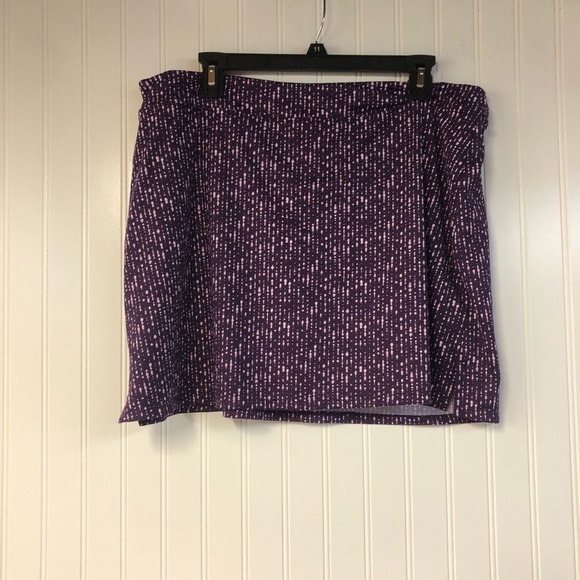tranquility Pants - Tranquility Purple Patterned Women's Skort Women’s XL Athletic Peformance